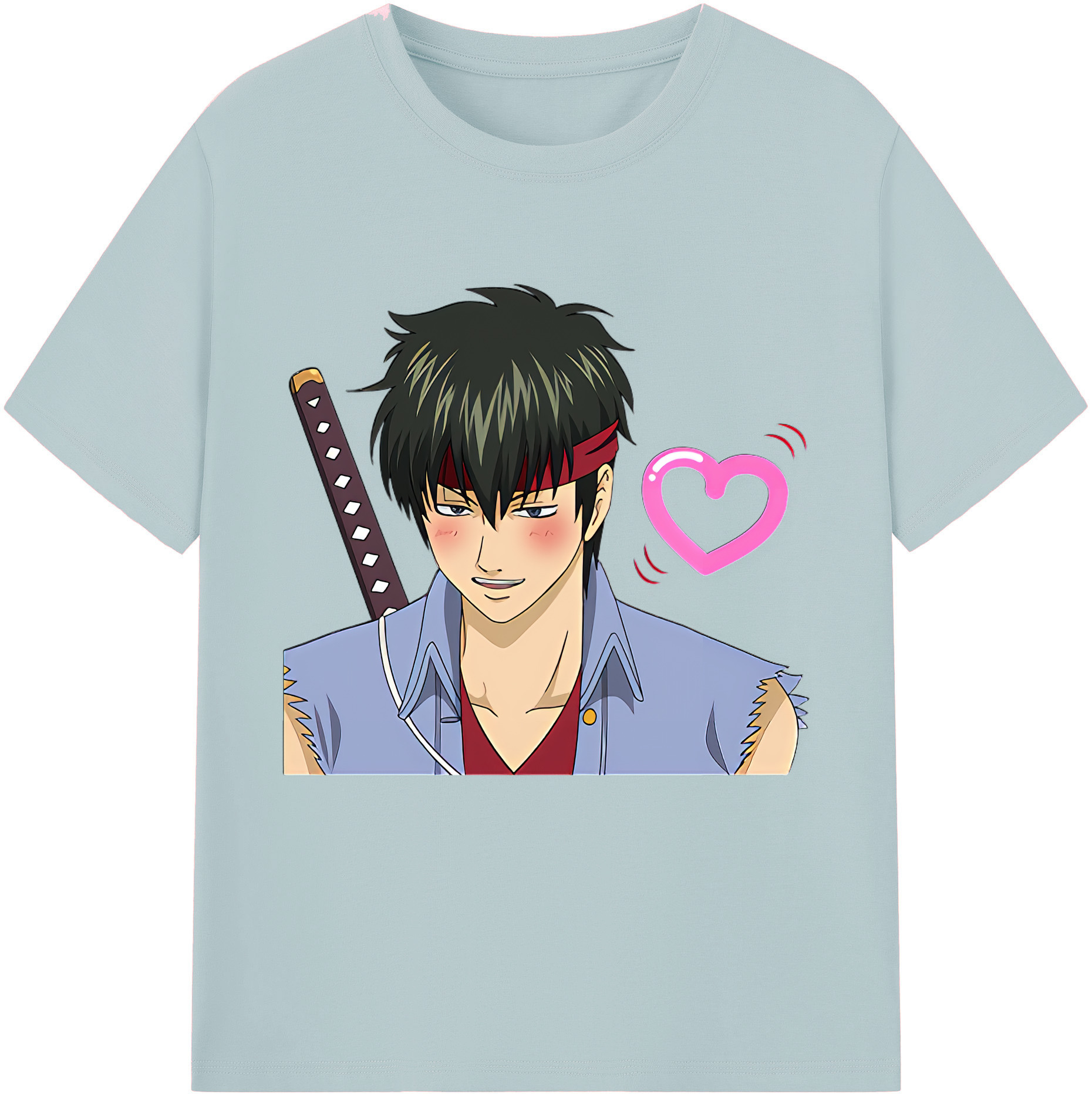 （画像用） ぎんたま 坂田銀時（さかたぎんとき） 神楽 志村新八（しむら しんぱち） GINTAMA Sakata Gintoki Kagura Shimura Shinpachi 綿100％半袖Tシャツ（フロントプリント）